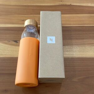 Nespresso Reusable Glass Water Bottle w/Silicon Sleeve500 ML New In Box